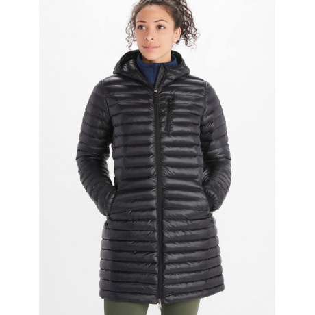 Пальто женское Marmot Women's Long Avant Featherless Hoody | Black | Вид 1