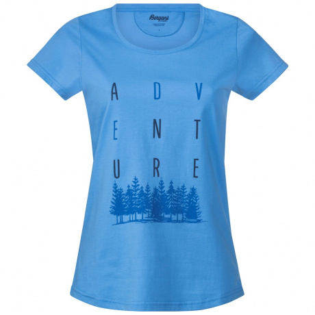 Футболка женская Bergans Adventure W Tee | Summersky/Fjord | Вид cпереди