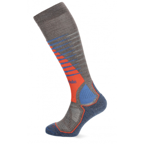 Носки мужские Bridgedale Ski Midweight Merino Performance - Pattern | Brown/Navy | Вид 1