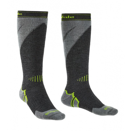 Носки мужские Bridgedale Midweight Plus Ski Merino Perfomance Over Calf | Gunmetal/Stone | Вид 1