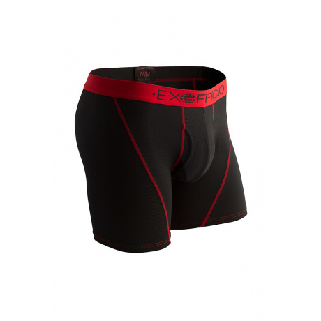 Трусы Exofficio M GNG Sprt Mesh 6'' Boxer Brief | Black | Вид 1