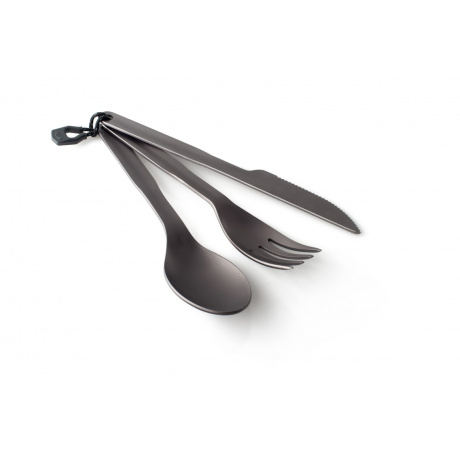 Набор ложки-вилка-нож GSI Halulite 3 Pc. Ring Cutlery | Вид 1