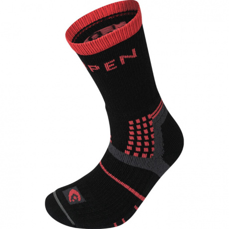 Носки женские Lorpen T3MWC | Black/Red | Вид 1