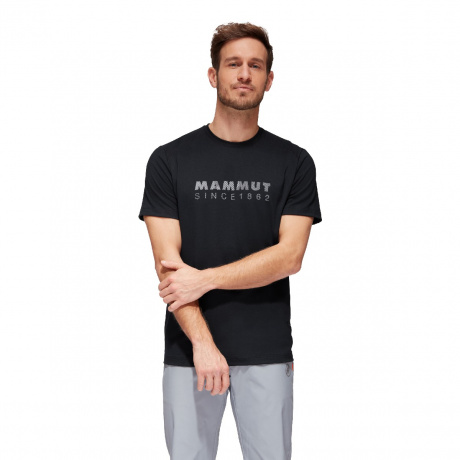 Футболка мужская Mammut Trovat T-Shirt Men | Black Prt1 | Вид 1