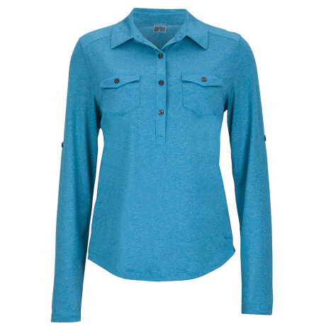 Рубашка женская Marmot Wm's Allie LS | Aqua Blue | Вид 1