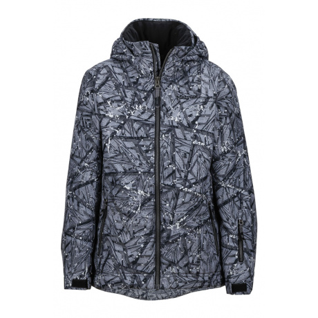 Куртка детская Marmot Boy's Powderhorn Jacket | Black Shred | Вид 1