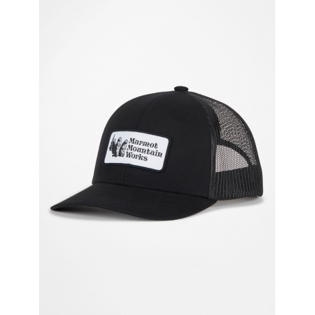 Кепка унисекс Marmot Retro Trucker Hat | Black/Black | Вид 1