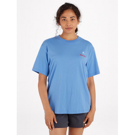 Футболка женская Marmot Wm's Marmot for Life Tee | Blue Bonnet | Вид 1