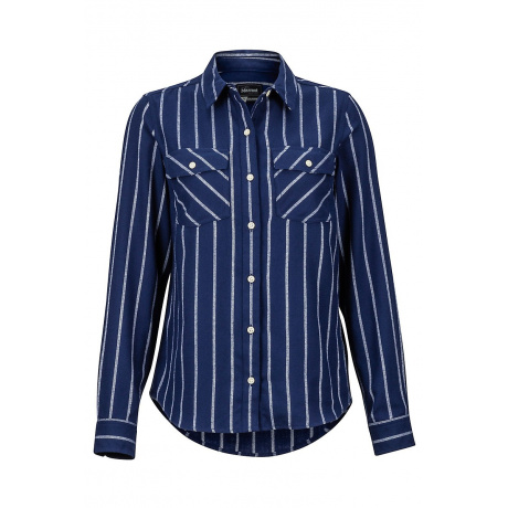 Рубашка женская Marmot Wm's Bridget Midwt Flannel LS | Arctic Navy | Вид спереди
