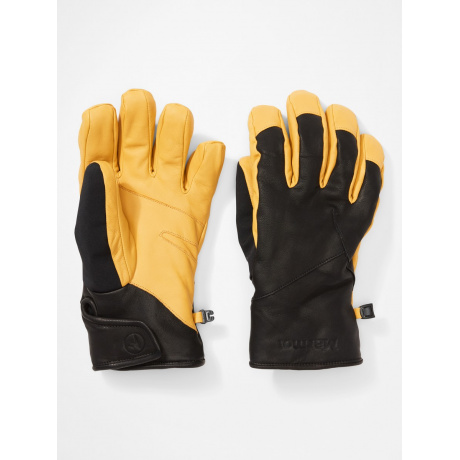 Перчатки мужские Marmot Dragtooth Undercuff Glove | Black/Tan | Вид 1