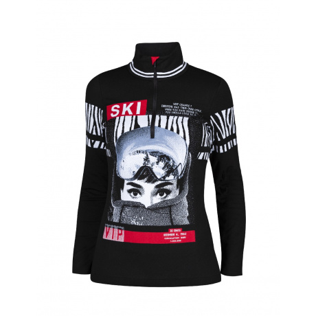 Пуловер женский Newland LADY T-NECK Gstaad | Black/White | Вид 1