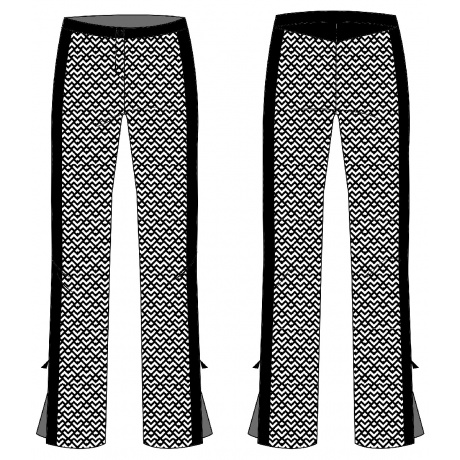 Брюки женские Newland VIOLET | BLACK/WHITE | Вид 1