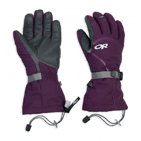 Перчатки женские Outdoor Research Wm's Highcamp Gloves | Plum/Charcoal | Вид 1