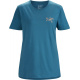 Футболка женская Arcteryx Bird emblem t-shirt ss women's | Reflection | Вид 1
