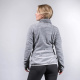 Куртка женская Bergans Hareid Fleece W Jacket NoHood | Aluminium Melange | Вид сзади