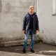 Куртка мужская Bergans Oslo Down Parka | Dark Navy Melange | Вид 3