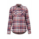 Рубашка женская Marmot Wm's Bridget Midwt Flannel LS | Claret | Вид спереди