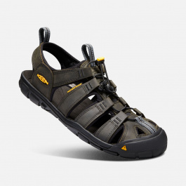 Сандалии KEEN Clearwater CNX Leather M | Magnet/Black | Вид 1