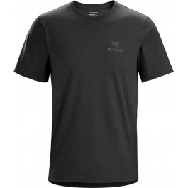Футболка мужская Arcteryx Emblem t-shirt ss men's | Black II | Вид 1