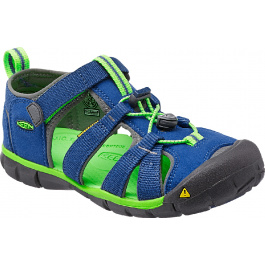 Сандалии подростковые KEEN Seacamp II CNX | True Blue/Jasmine Green | Вид 1