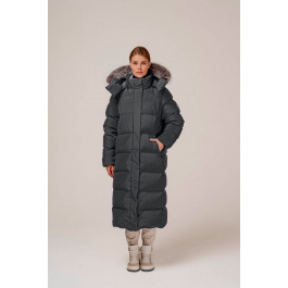 Пальто женское Laplanger Глория Nordic Goose Мех енот | Графит | Вид 1