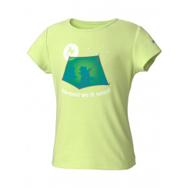 Футболка детская Marmot Girl's Get In Tents Tee SS | Green Lime | Вид 1