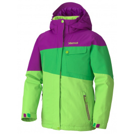 Куртка детская Marmot Girl'S Moonstruck Jacket | Green Envy/Leaf/Bright Berry | Вид 1