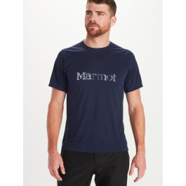 Футболка мужская Marmot Windridge Logo SS | Arctic Navy | Вид 1