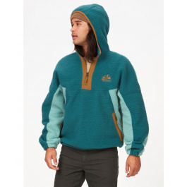 Пуловер мужская Marmot Super Aros Fleece Hoodie | Dark Jungle/Blue Agave/Hazel | Вид 1