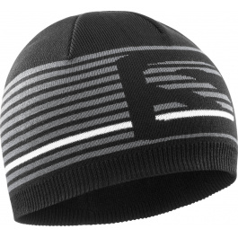 Шапка Salomon FLATSPIN SHORT BEANIE | Black/Ebony/White | Вид 1